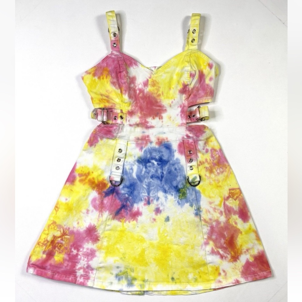 Tripp NYC Y2K Tie-Dye Kids Dress with Straps